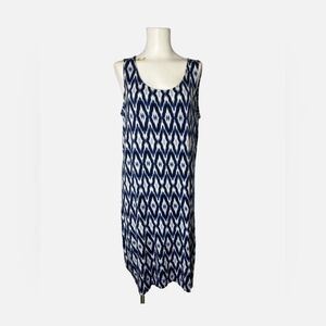 Sunday Pattern Print Tank Dress